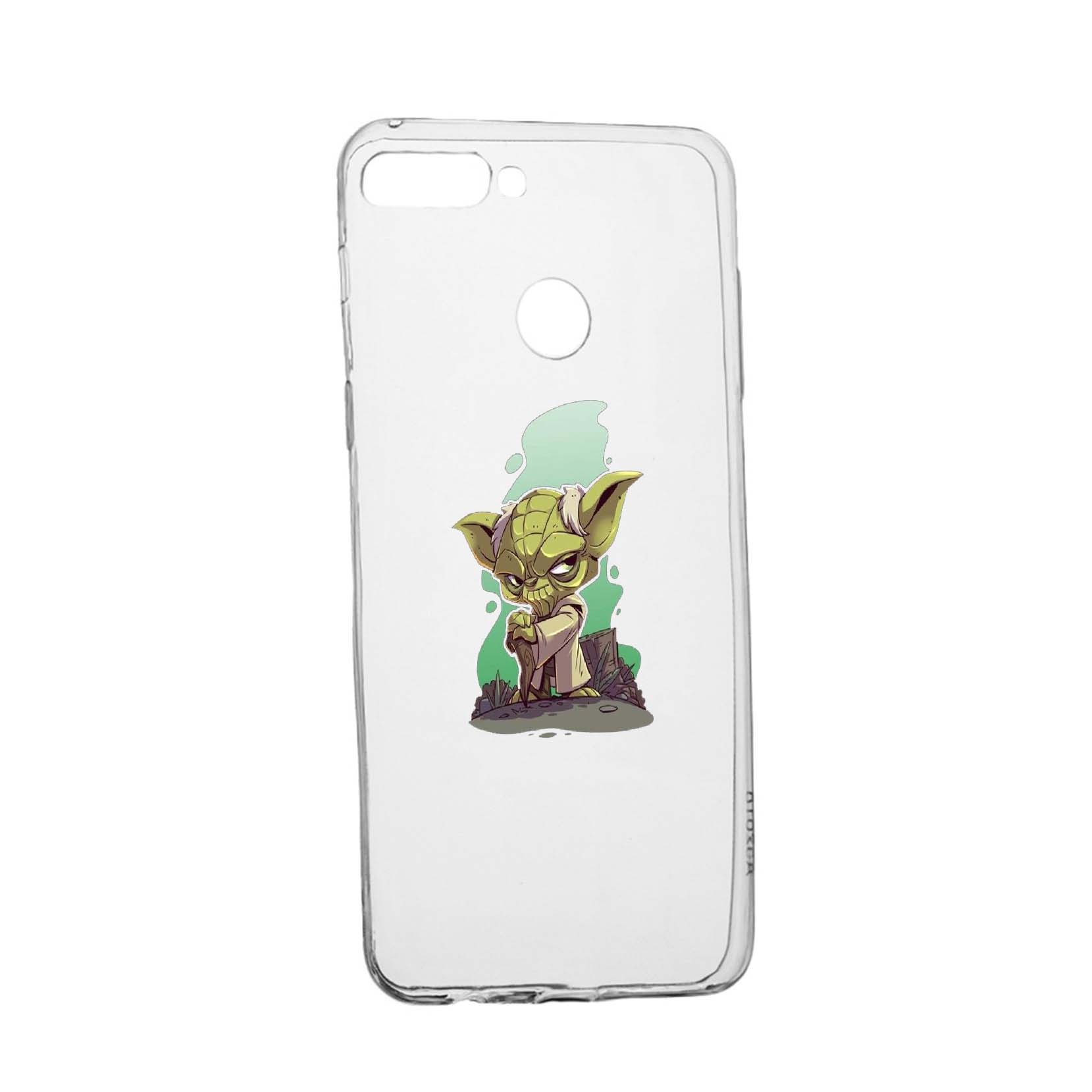 Husa de protectie Star Wars - Yoda, Movie pentru Huawei Y7 Prime 2018 / Y7 2018, rezistenta la uzura, anti-alunecare, din silicon Premium, 403