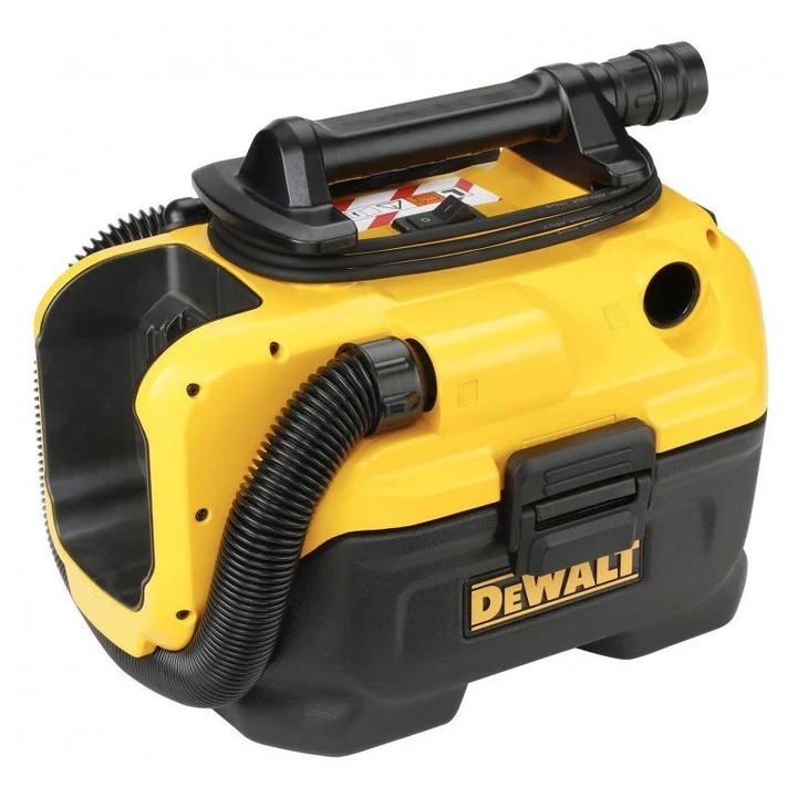 Aspirator pentru suprafete uscate si umede cu sursa de alimentare duala compatibil cu acumulator DeWalt DCV584L