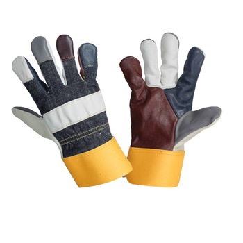 Manusi de protectie din piele bovina si bumbac, marime XL (10) LAHTI PRO, certificat CE, standard EN 420, multicolore Manusi de protectie din piele bovina si bumbac, marime XL (10) LAHTI PRO, certificat CE, standard EN 420, multicolore
