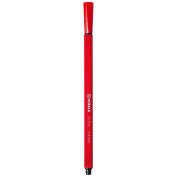 Set Finelinere DONAU cu scriere de 0.4 mm, 10 Buc/Bax, Corp Hexagonal, Culoare Rosie, Accesorii Birou Set Finelinere DONAU cu scriere de 0.4 mm, 10 Buc/Bax, Corp Hexagonal, Culoare Rosie, Accesorii Birou