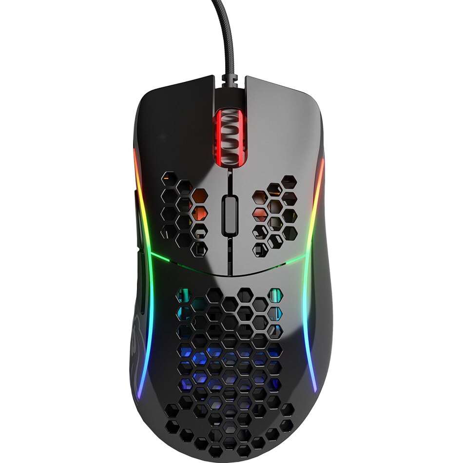 Mouse gaming Glorious Model D, Ultrausor 69g, Negru Gloss