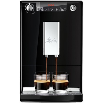 Espressor automat Melitta® Solo, 1400W, 15 bari, 1.2l, Rezervor boabe, Slim 20cm, Negru Espressor automat Melitta® Solo, 1400W, 15 bari, 1.2l, Rezervor boabe, Slim 20cm, Negru