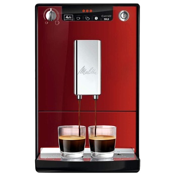 Espressor automat Melitta® Solo, 1400W, 15 bari, 1.2l, Rezervor boabe, Slim 20cm, Rosu Espressor automat Melitta® Solo, 1400W, 15 bari, 1.2l, Rezervor boabe, Slim 20cm, Rosu
