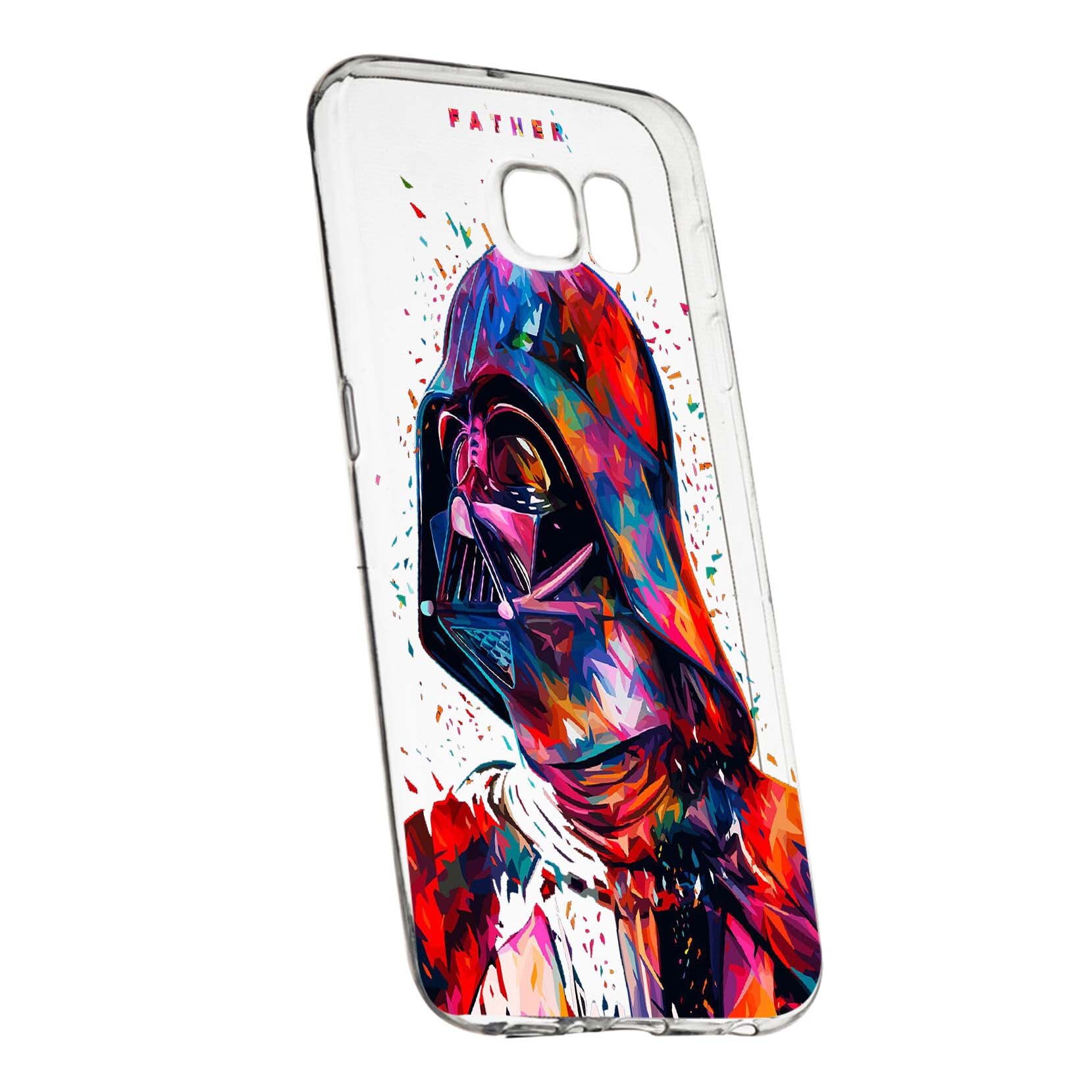 Husa de protectie Star Wars - Darth Vader, Movie pentru Samsung Galaxy S6, rezistenta la uzura, anti-alunecare, din silicon Premium, 408