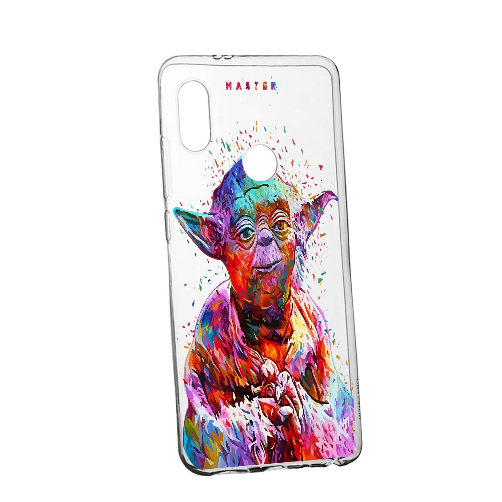 Husa de protectie Star Wars - Yoda, Movie pentru Xiaomi Redmi 7, rezistenta la uzura, anti-alunecare, din silicon Premium, 409