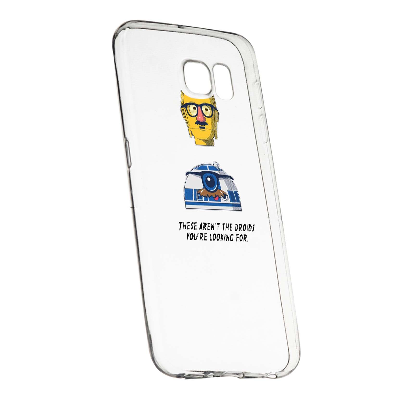 Husa de protectie Star Wars - Droids, Movie pentru Samsung Galaxy S6, rezistenta la uzura, anti-alunecare, din silicon Premium, 410