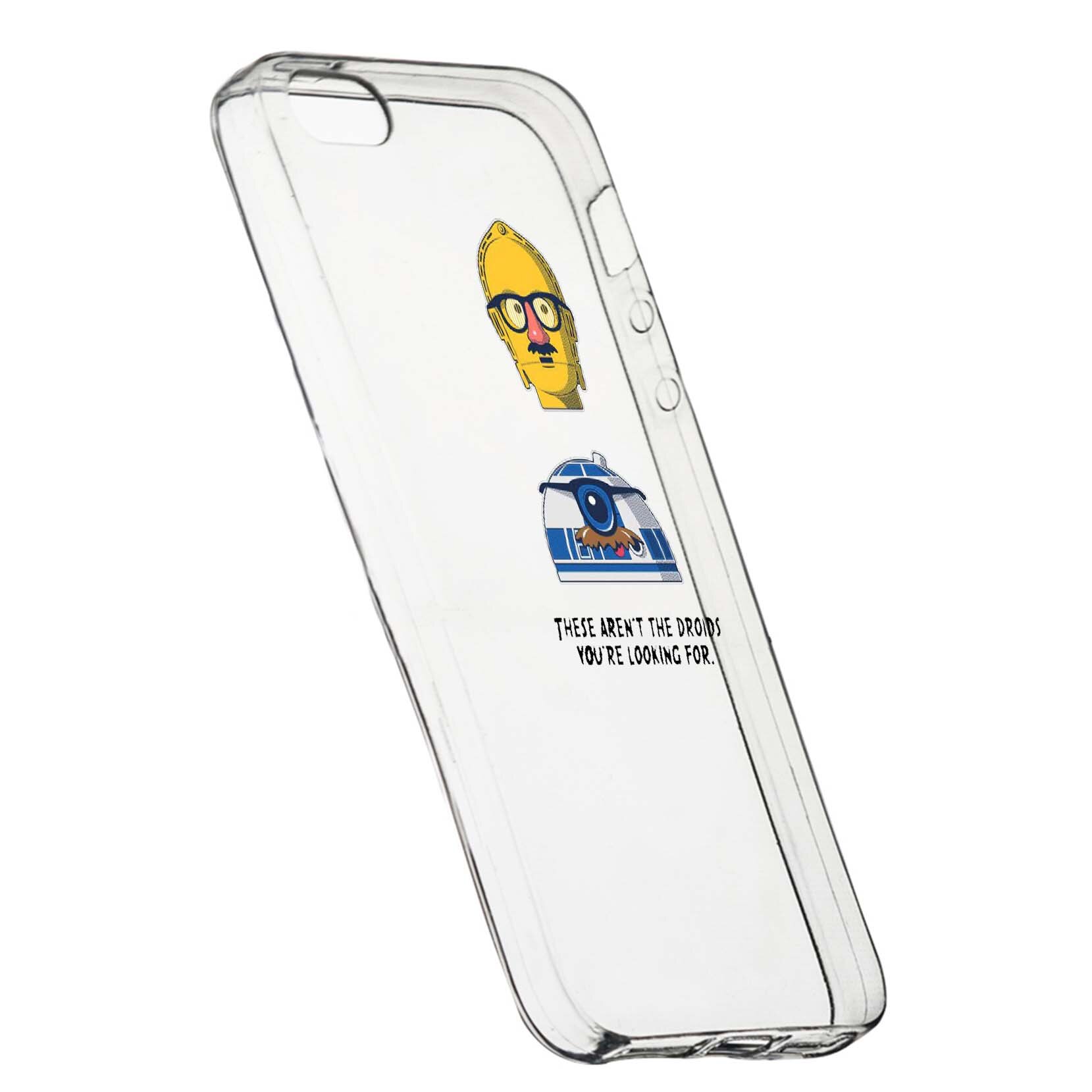 Husa de protectie Star Wars - Droids, Movie pentru Apple iPhone 5 / 5S / SE, rezistenta la uzura, anti-alunecare, din silicon Premium, 410