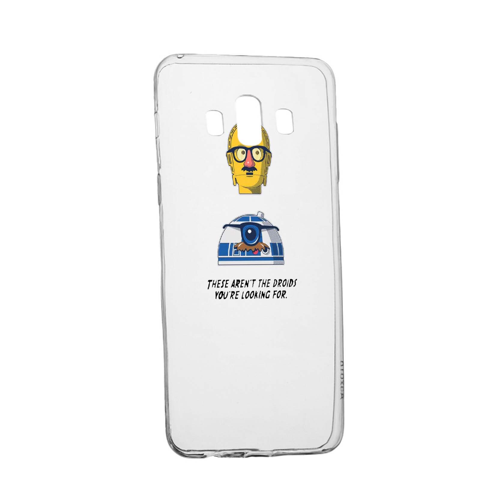 Husa de protectie Star Wars - Droids, Movie pentru Samsung Galaxy J6 Plus 2018, rezistenta la uzura, anti-alunecare, din silicon Premium, 410