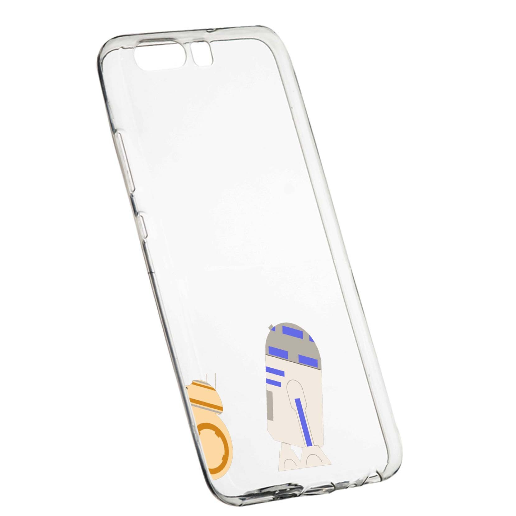 Husa de protectie Star Wars - Droids, Movie pentru Huawei Honor 9, rezistenta la uzura, anti-alunecare, din silicon Premium, 411