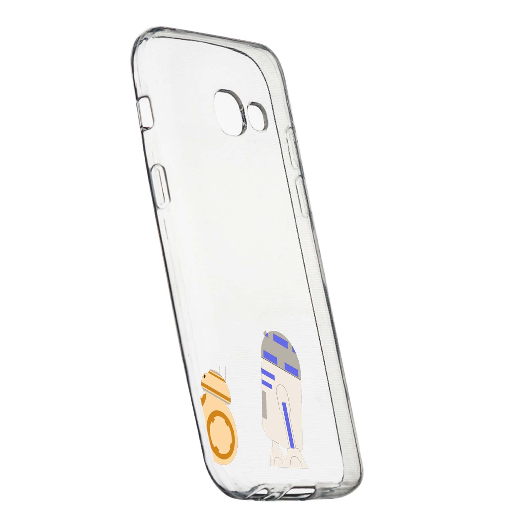 Husa de protectie Star Wars - Droids, Movie pentru Samsung Galaxy J4 Plus 2018, rezistenta la uzura, anti-alunecare, din silicon Premium, 411