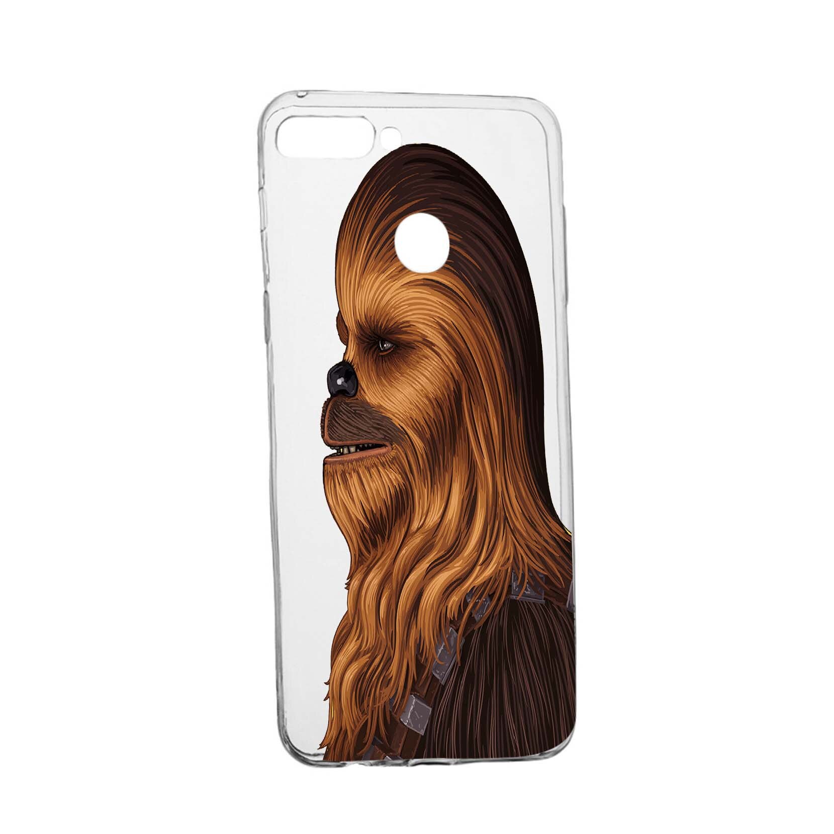 Husa de protectie Star Wars - Chewbacca, Movie pentru Huawei Y6 Prime 2018, rezistenta la uzura, anti-alunecare, din silicon Premium, 412