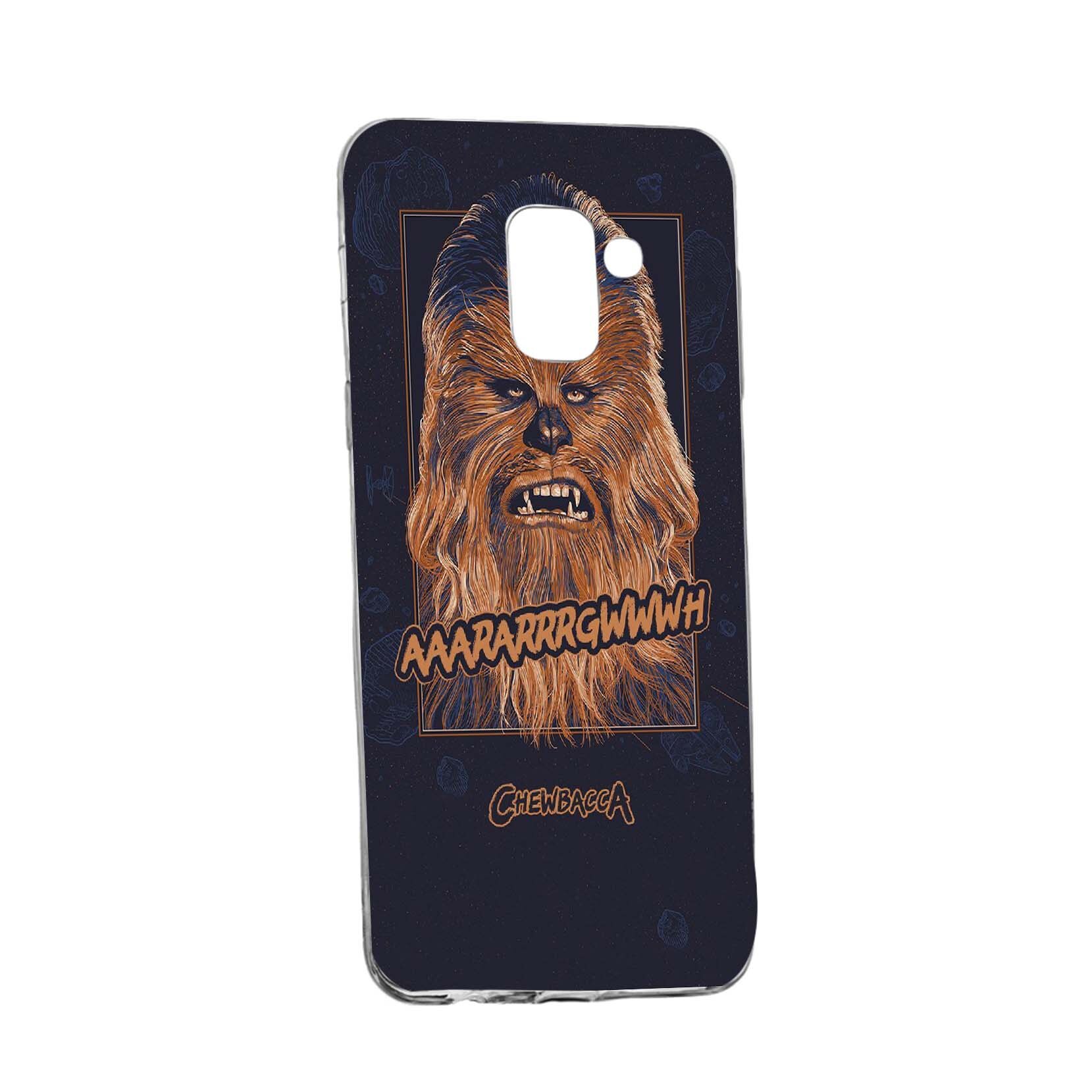 Husa de protectie Star Wars - Chewbacca, Movie pentru Samsung Galaxy A6 2018, rezistenta la uzura, anti-alunecare, din silicon Premium, 413