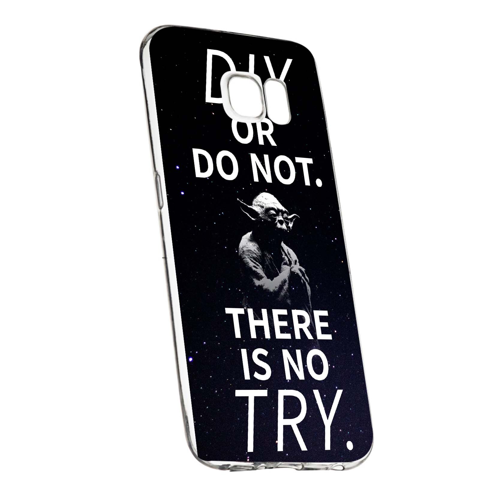 Husa de protectie Star Wars - yoda, Movie pentru Samsung Galaxy S6 Edge, rezistenta la uzura, anti-alunecare, din silicon Premium, 417