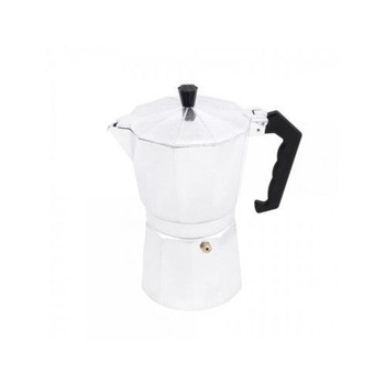 Espressor pentru aragaz 6 cesti, carcasa aluminiu alimentar, Argintiu Espressor pentru aragaz 6 cesti, carcasa aluminiu alimentar, Argintiu