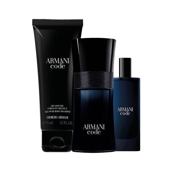Set Giorgio Armani Code Pour Homme, Apa de toaleta 50 ml + Apa de toaleta 15 ml + Gel de Dus 75 ml