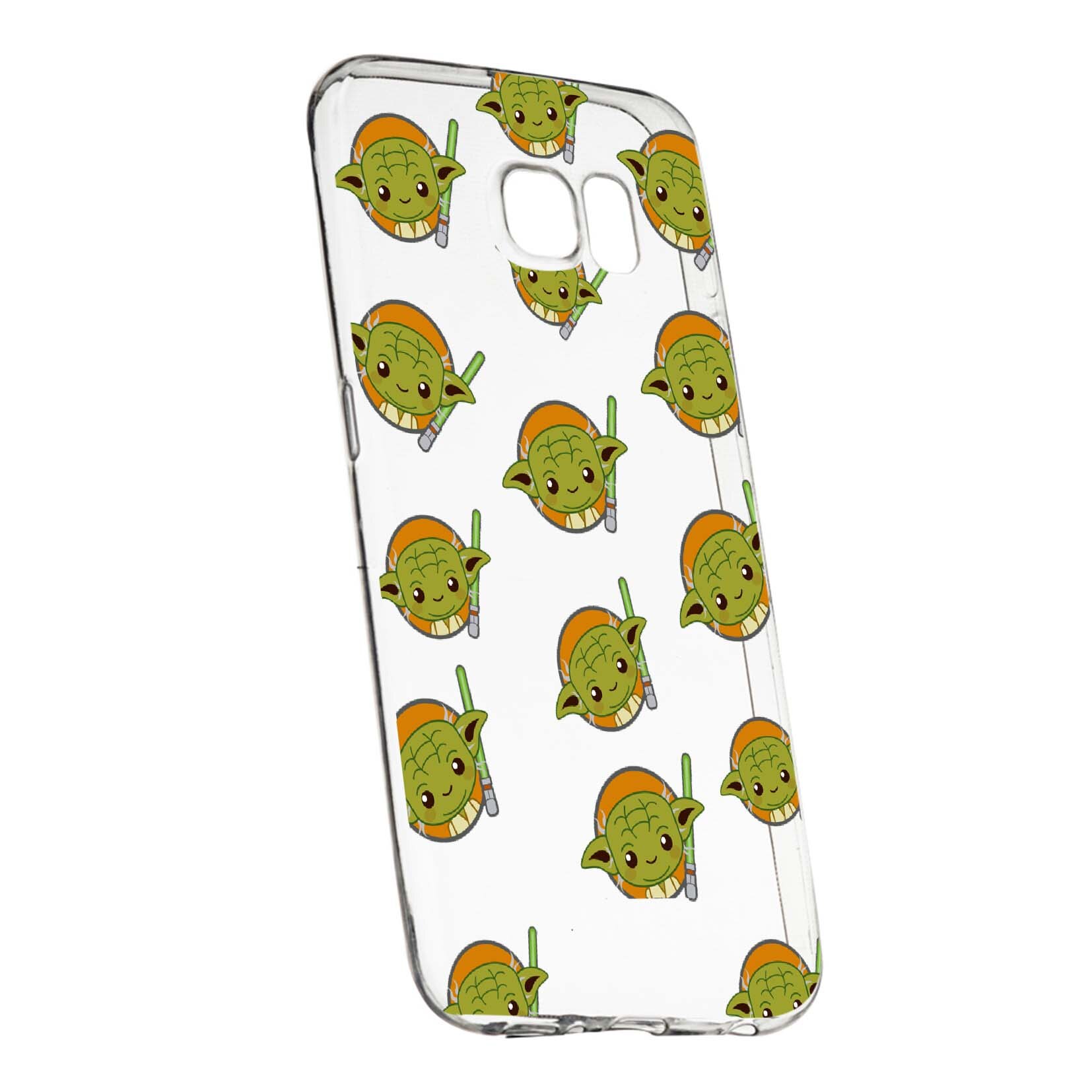 Husa de protectie Star Wars - Baby Yoda, Movie pentru Samsung Galaxy S6 Edge, rezistenta la uzura, anti-alunecare, din silicon Premium, 420
