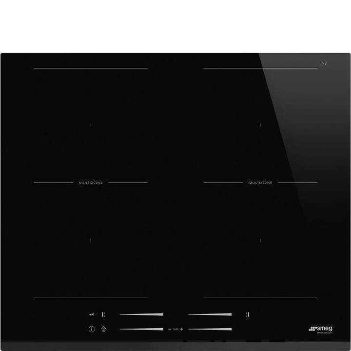 Котлон за вграждане Smeg Multi Zone SI2M7643B, Индукционен, 4 зони за готвене, Черен