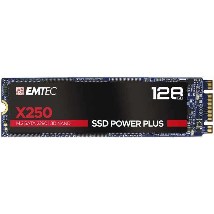 Solid-State Drive (SSD) EMTEC X250, 128GB, M2 2280