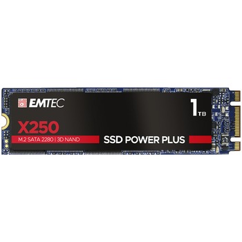 Solid-State Drive (SSD) EMTEC X250, 1TB, M2 2280 Solid-State Drive (SSD) EMTEC X250, 1TB, M2 2280