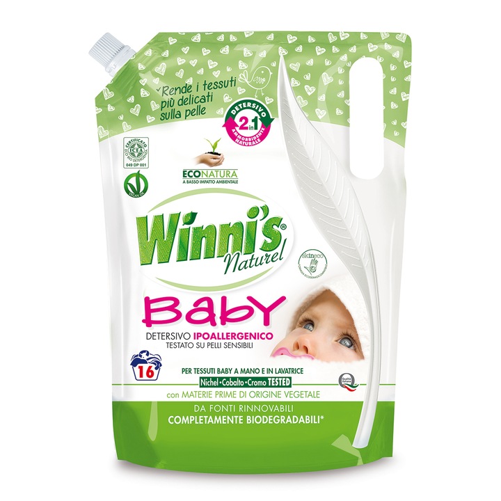 Winni’s Naturel Baby 2 in 1 mosószer babaruha mosáshoz 800 ml