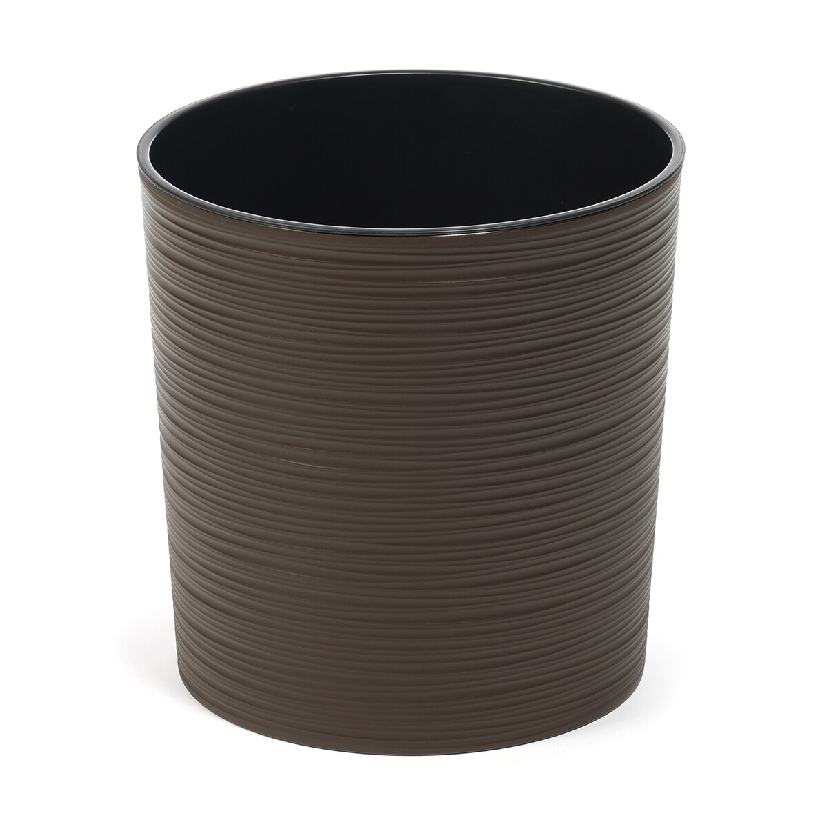 Ghiveci decorativ Lamela, Malwa dungi, Ø25xH25.5 cm, mocha