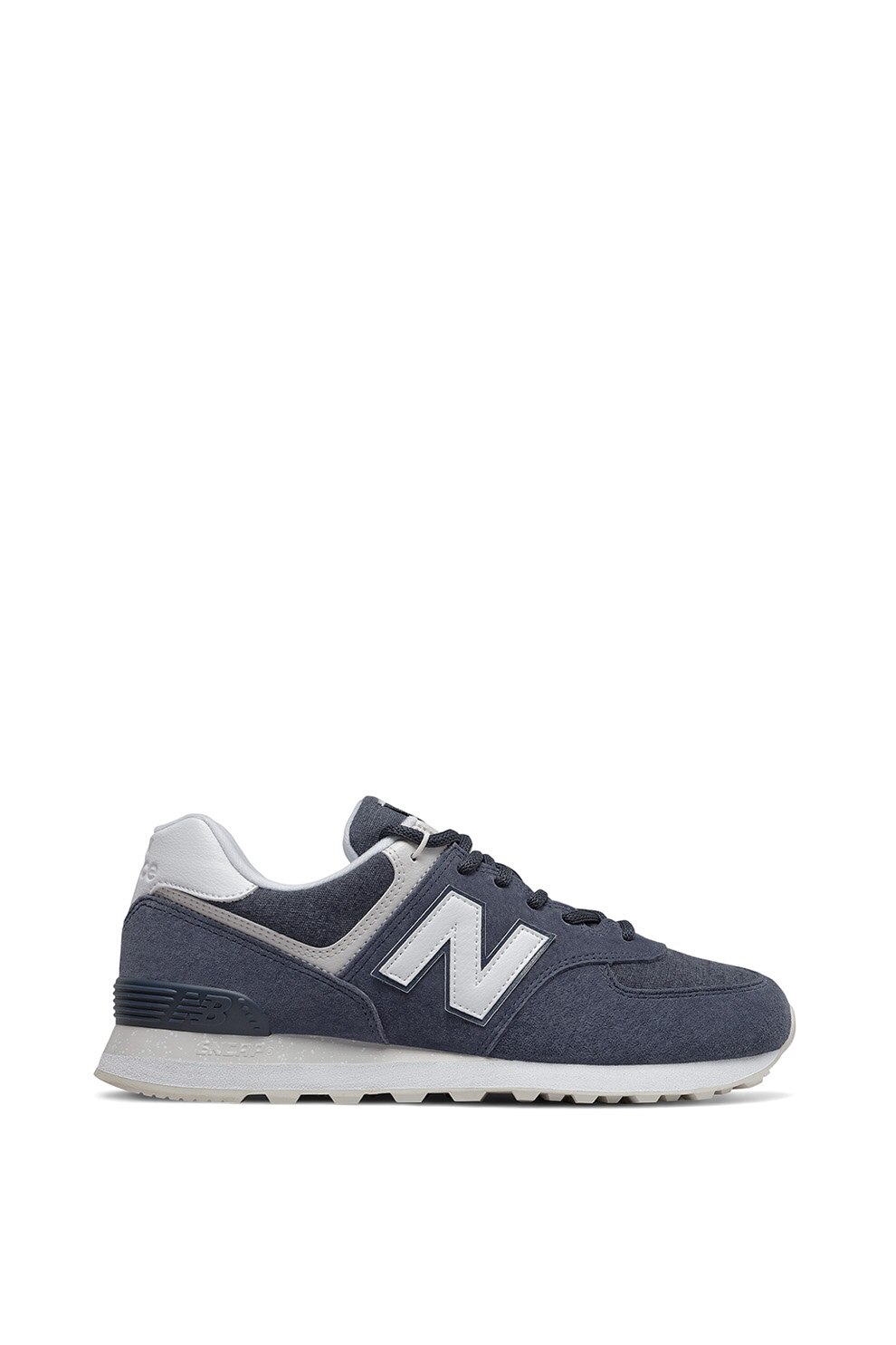 New Balance, Pantofi sport de piele intoarsa cu garnituri de piele ecologica 574
