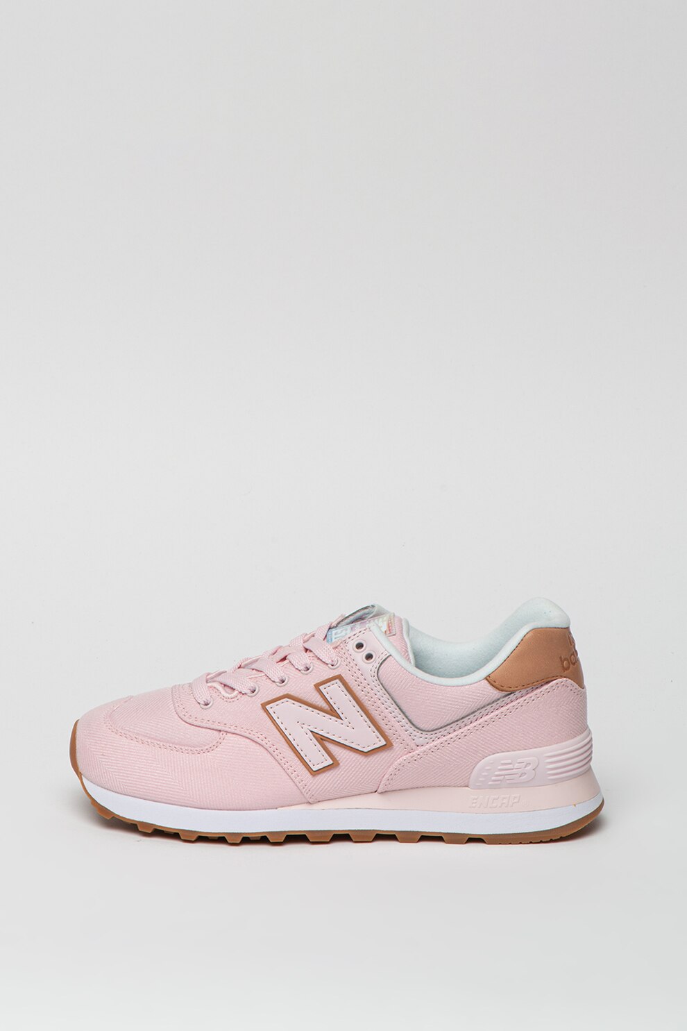 New Balance, Pantofi sport din material textil, cu aplicatie logo 574