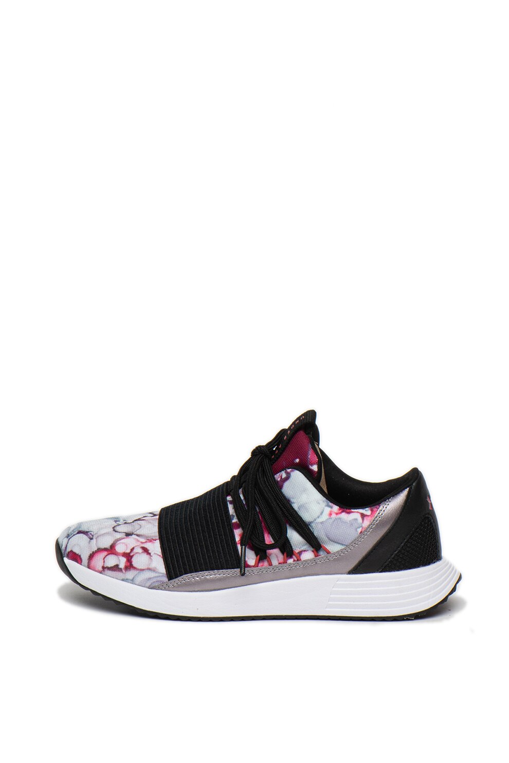 Under Armour, Pantofi cu model floral, pentru fitness Breathe Lace+