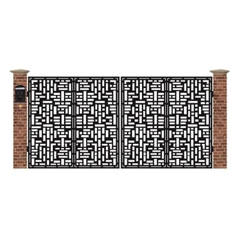 Poarta acces auto mare din tabla debitata cu plasma N219 3900x1940 mm Poarta acces auto mare din tabla debitata cu plasma N219 3900x1940 mm