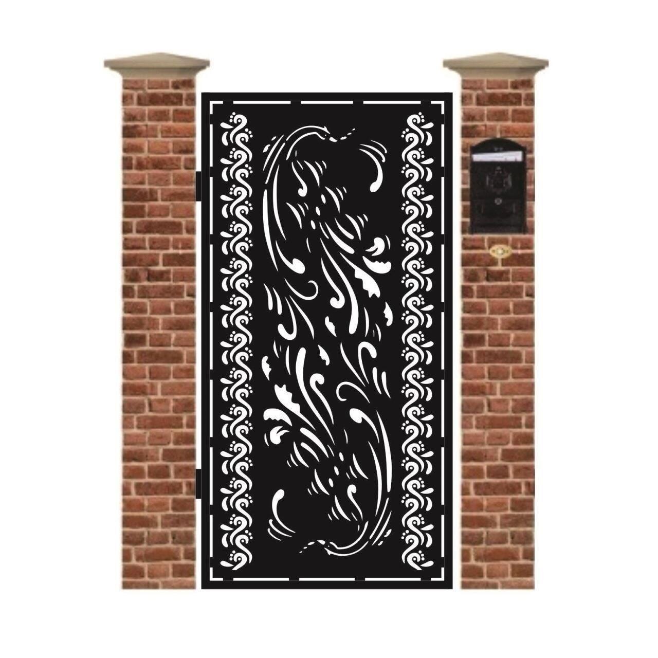 Poarta pietonala din tabla debitata cu plasma N267 1940 x 990 mm