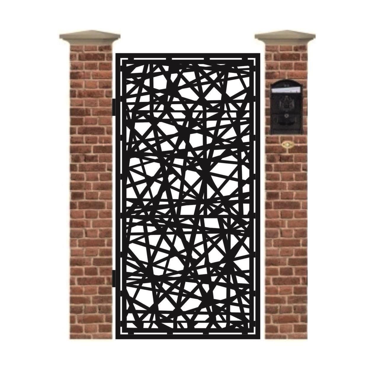 Poarta pietonala din tabla debitata cu plasma N280 1940 x 990 mm