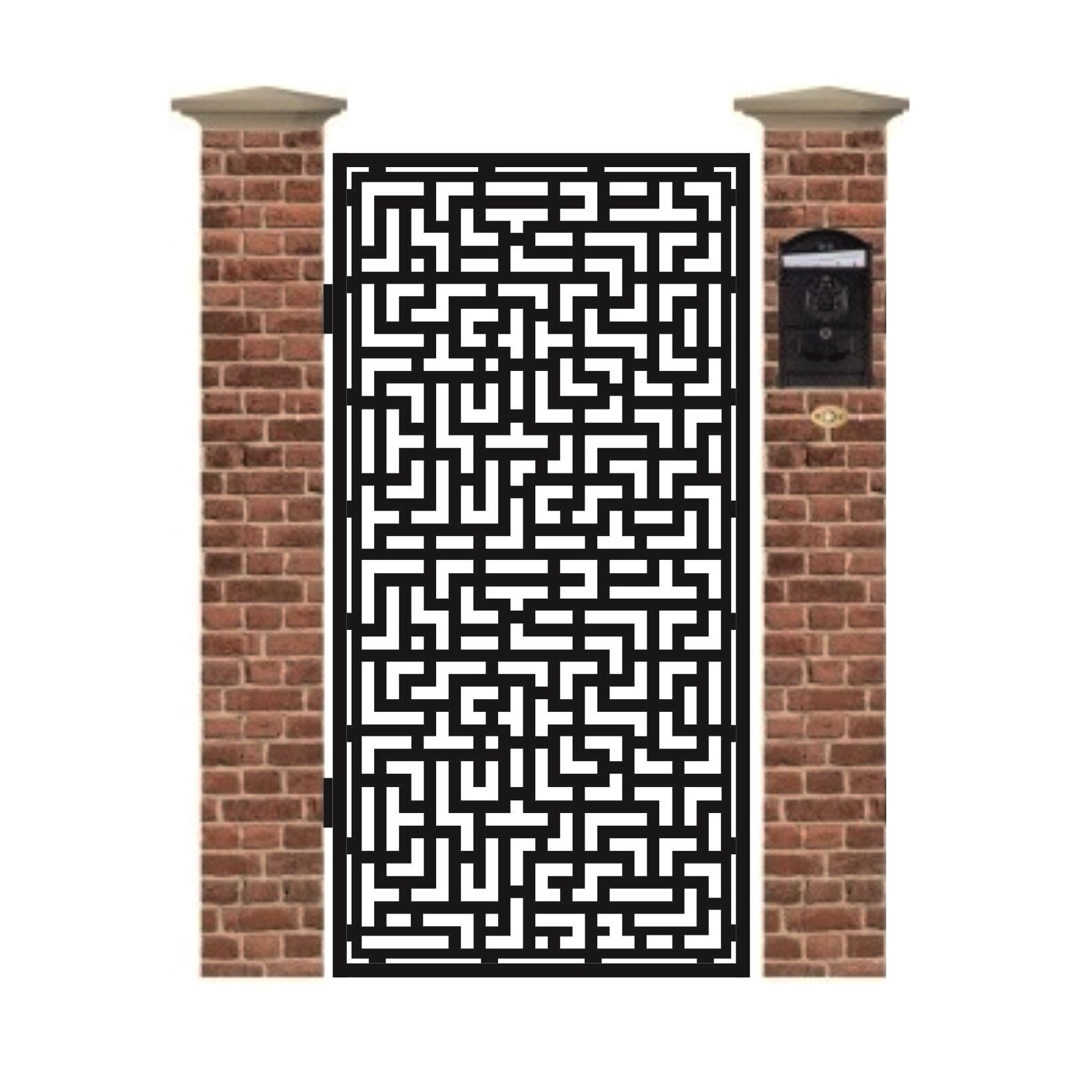 Poarta pietonala din tabla debitata cu plasma N330 1940 x 990 mm