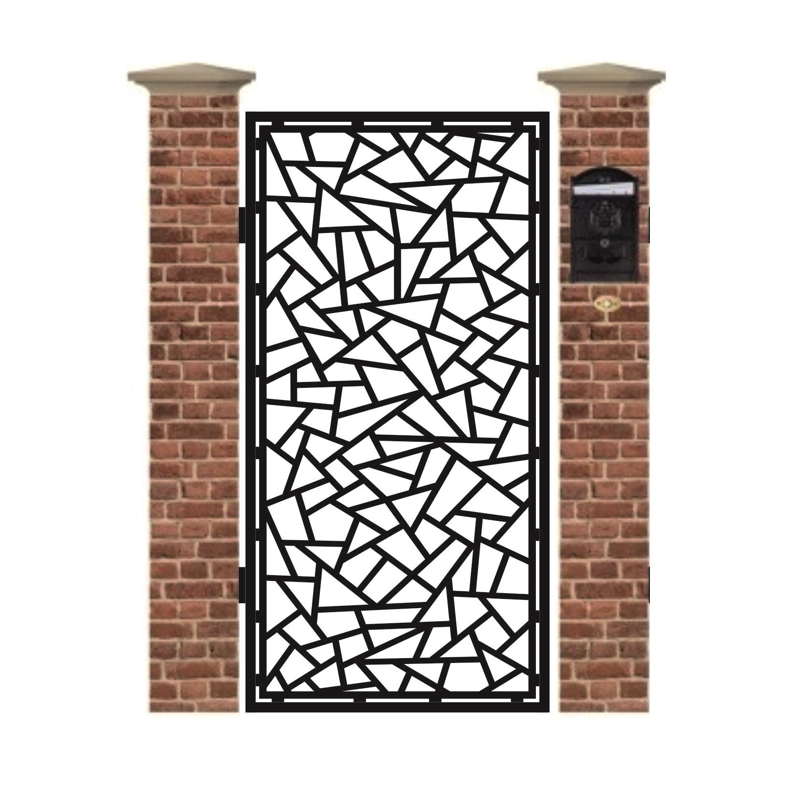 Poarta pietonala din tabla debitata cu plasma VITRALIU 1940 x 990 mm