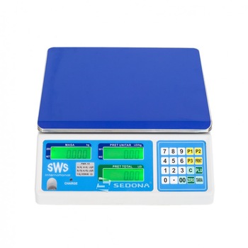 Cantar electronic cu verificare metrologica inclusa SWS PMK 15/30kg Cantar electronic cu verificare metrologica inclusa SWS PMK 15/30kg