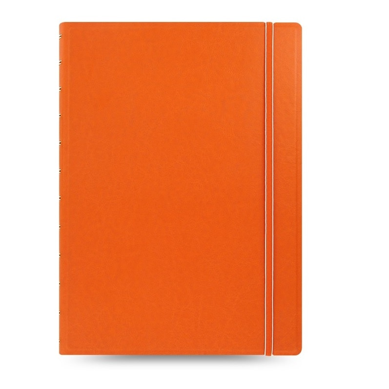 Agenda A4 nedatata cu spirala si rezerve FILOFAX Notebook Classic, Portocaliu