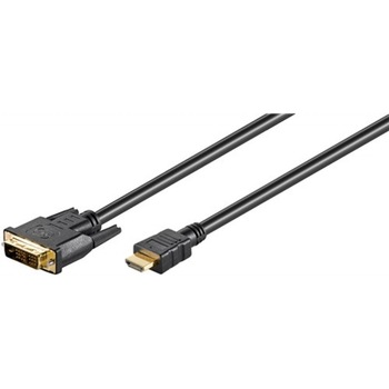 Cablu HDMI Goobay, DVI-D tata/DVI-D tata, contacte aurite, lungime 2 m Cablu HDMI Goobay, DVI-D tata/DVI-D tata, contacte aurite, lungime 2 m