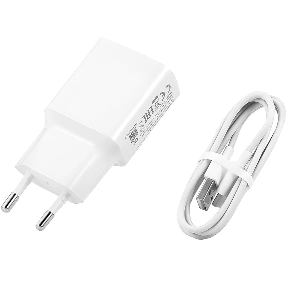 Adaptor EU Xiaomi cu Cablu Type C, Alb