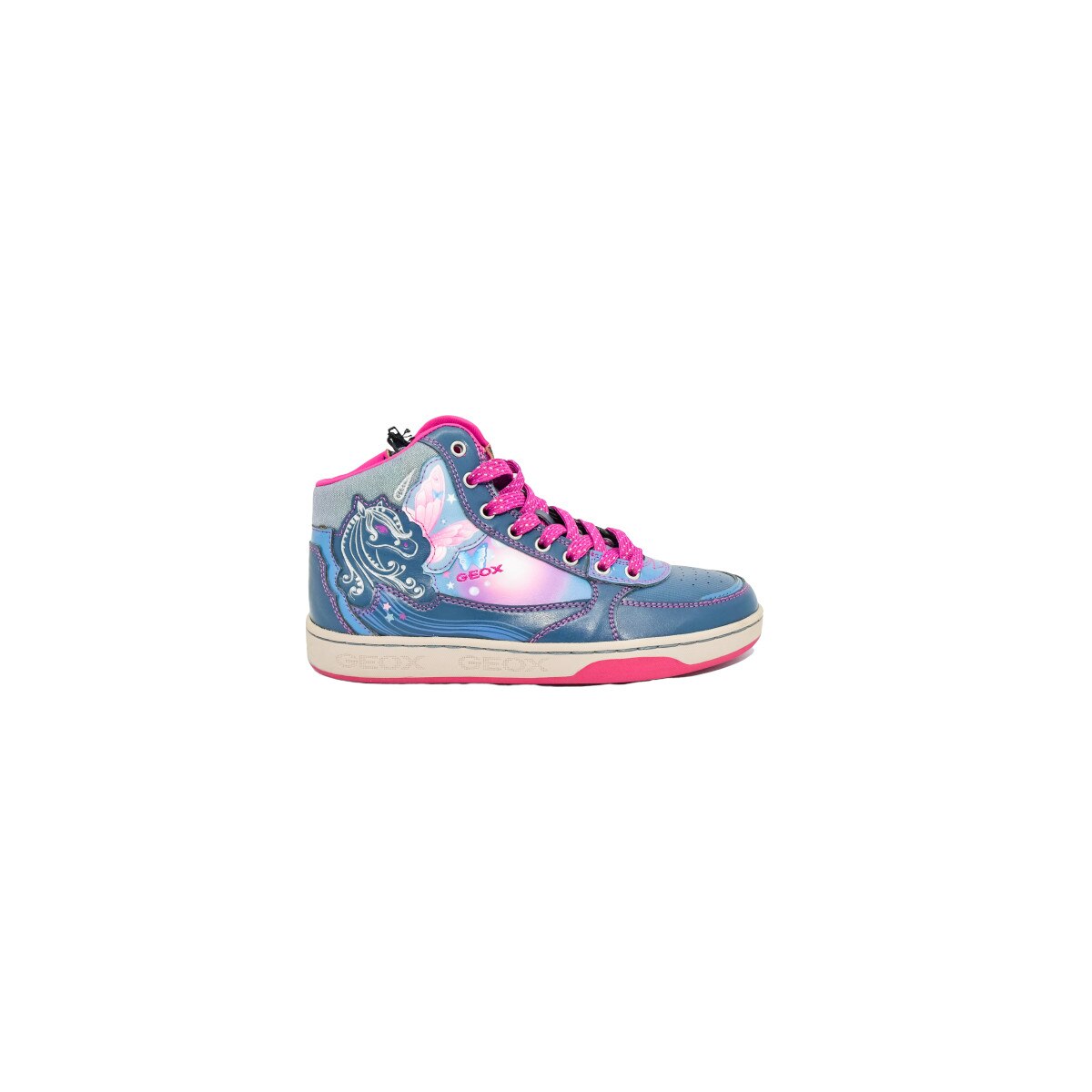 Pantofi Geox Mania Bleumarin/Roz Piele naturala 37EU