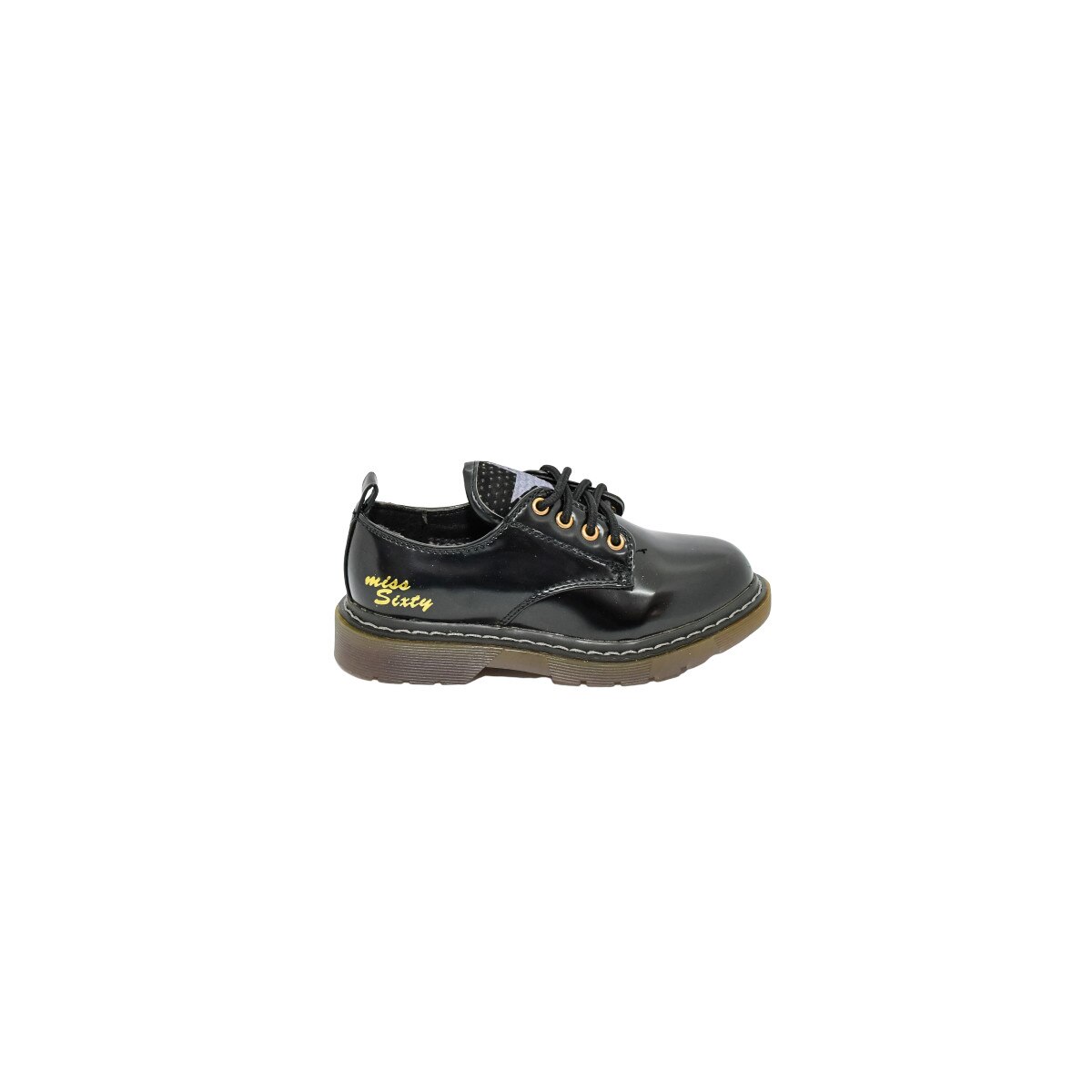 Pantofi Miss Sixty Junior Negru, Piele ecologica lacuita