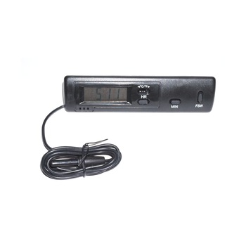 Termometru auto, interior, exterior, ceas, marime 115mm Termometru auto, interior, exterior, ceas, marime 115mm