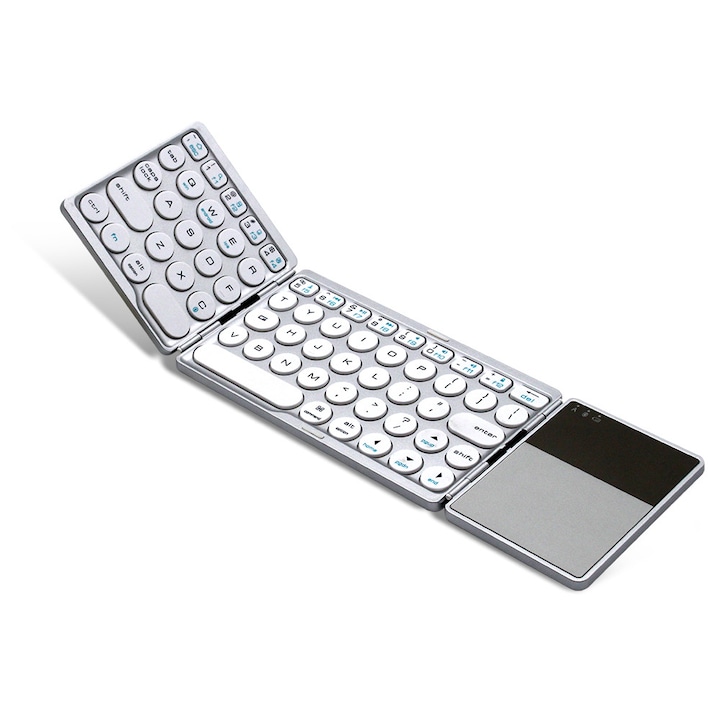 Безжична клавиатура с тъчпад, сгъваема клавиатура typerCLAW BS120