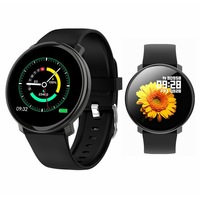 Ceas SmartWatch MAX FIT, FULL TOUCH SCREEN, Monitorizare Sanatate, Functii Inteligente, Notificari Apeluri/SMS/Whatsapp/FB, Respinge Apel, SYNC, Curea Silicon, Negru