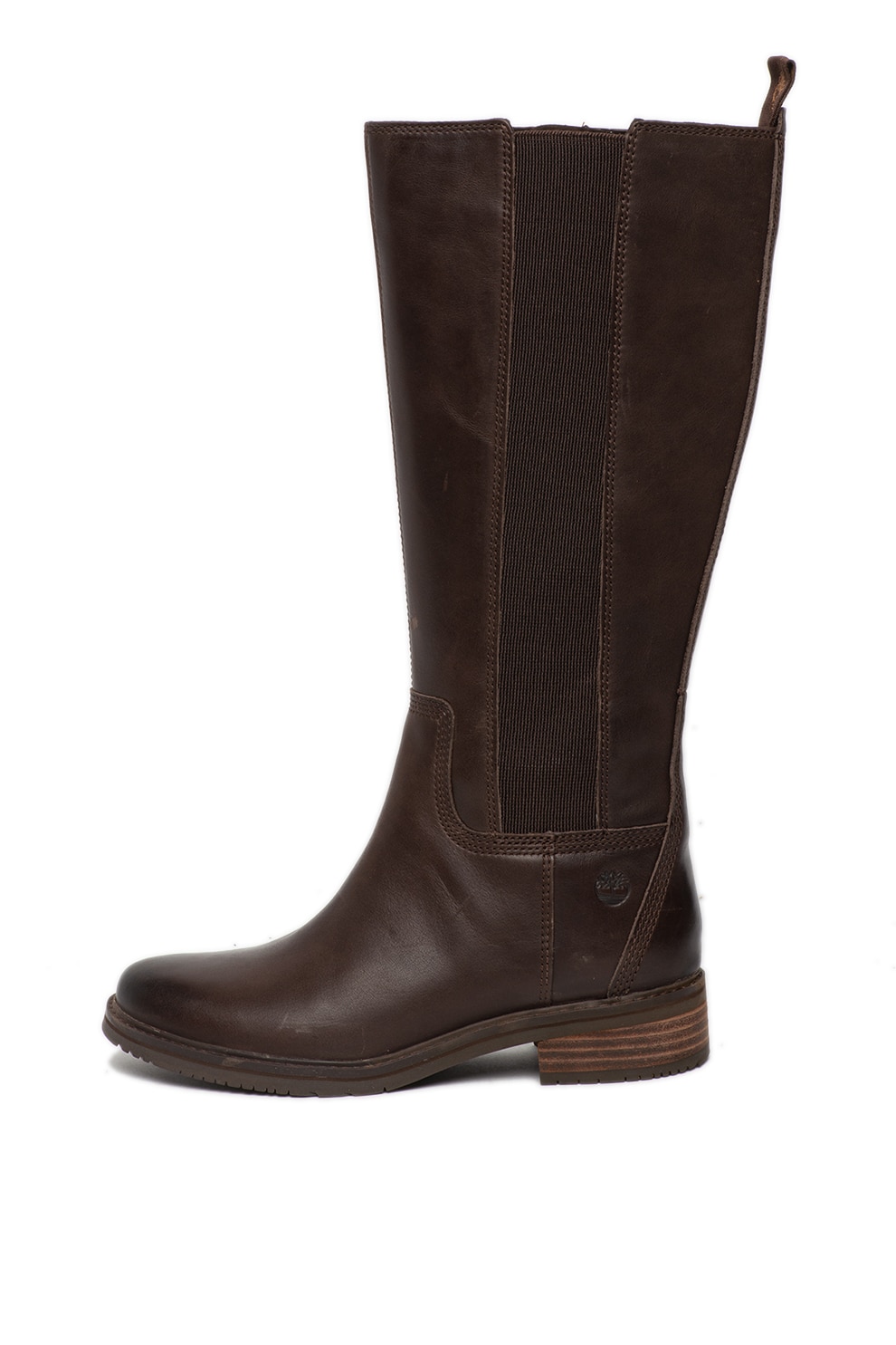 Timberland, Cizme medii de piele Mont Chevalier, Maro inchis, 5.5