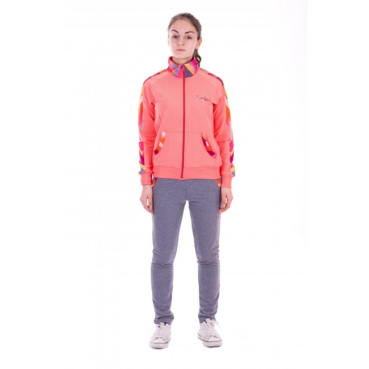 Trening S-LINE Tech knit rainbow Pentru Femei, Corai