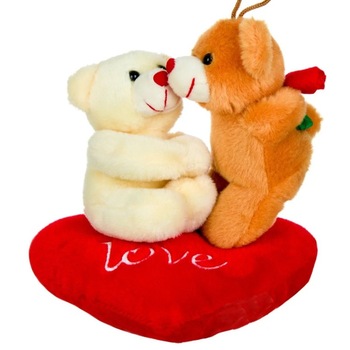 Jucarie de plus, Ursuleti indragostiti, Zola®, 19 cm Jucarie de plus, Ursuleti indragostiti, Zola®, 19 cm