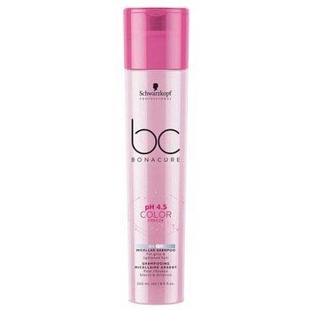 Sampon micelar Schwarzkopf Professional, BC Bonacure Color Freeze PH 4.5 Micellar Silver pentru par grizonat, 250 ml Sampon micelar Schwarzkopf Professional, BC Bonacure Color Freeze PH 4.5 Micellar Silver pentru par grizonat, 250 ml