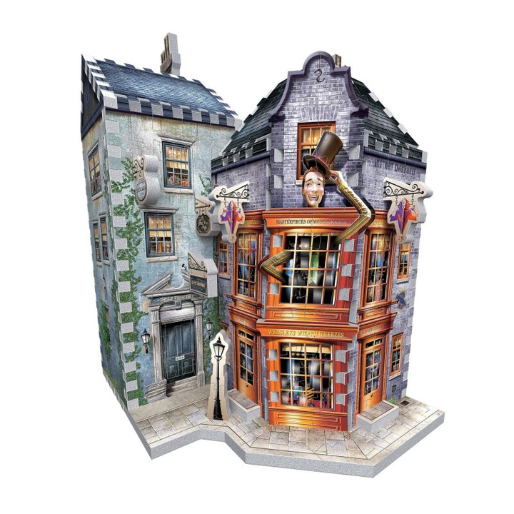 3D пъзел Harry Potter - Weasley's Wizard Wheezes & Daily Prophet, 285 части - оригинален, многоцветен