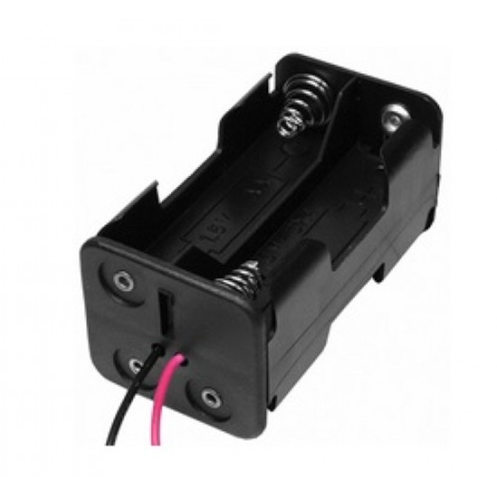 Soclu pentru 4 baterii, tip R3, AAA, suprapuse - 123903