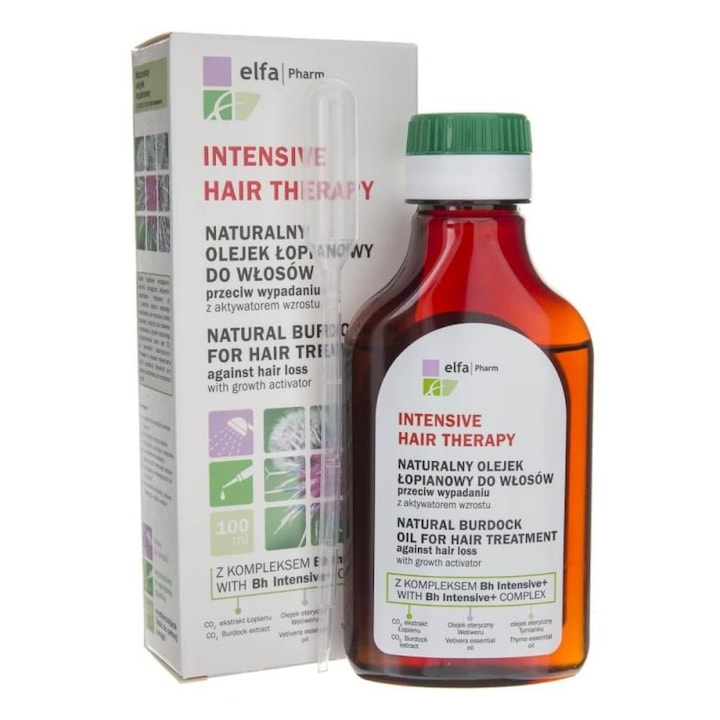 Масло за коса Elfa Pharm 100 мл Репей Интензивна терапия
