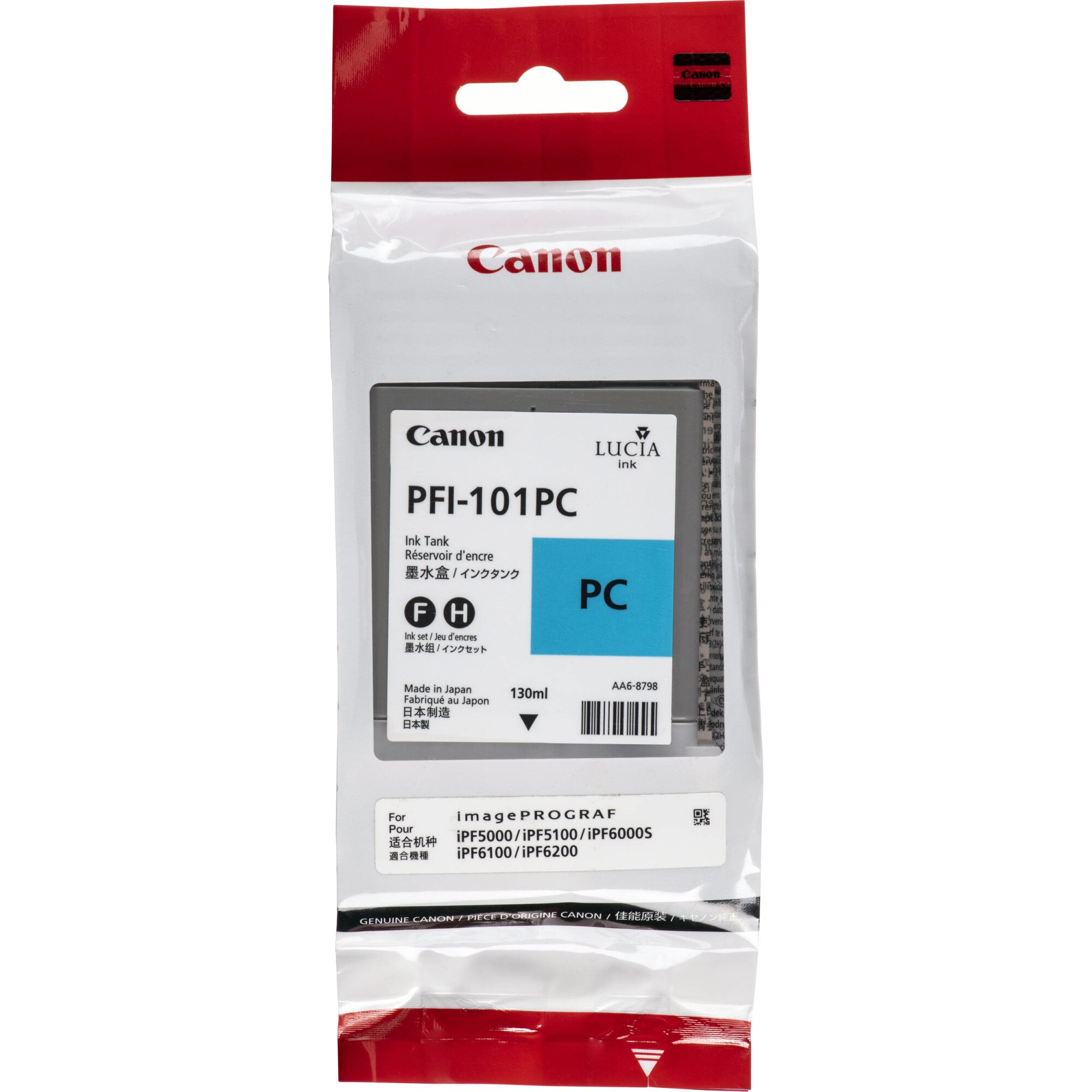 Cartus cerneala PFI-101PC cyan foto Canon 130ml